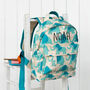 Little Girls Blue Elephant Personalised Backpack, thumbnail 1 of 6