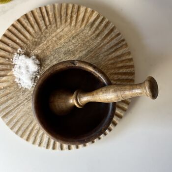Antique Wooden Pestle And Mortar, 3 of 5