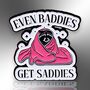 Even Baddies Get Saddies Racoon Enamel Lapel Pin Brooch, thumbnail 4 of 9