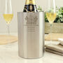 Personalised House New Home Stainless Steel Wine Cooler, thumbnail 4 of 5