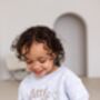 Embroidered Big/Little Sibling Sweatshirts With Heart Design Brother And Sister Available, thumbnail 7 of 11