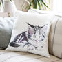 Inky Kitten Cushion, thumbnail 4 of 5
