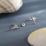 Sterling Silver Tiny Sword Fish Stud Earrings, thumbnail 6 of 12