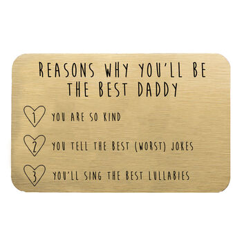 Dad To Be Personalised Reasons Why Wallet Card, 9 of 9