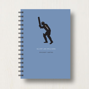 Personalised Cricket Lover's Journal Or Notebook, 7 of 7