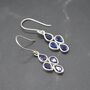 Blue Sapphire Earrings: September Birthstone Jewelry, thumbnail 2 of 10