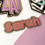 Personalised Wooden Name Sign For Girls, thumbnail 1 of 4