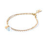 November Topaz Gold And Silk Birthstone Bracelet, thumbnail 4 of 6