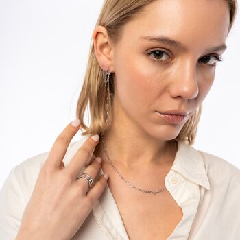 Large Chain Ring Sterling Silver, 7 of 12