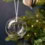 Personalised Nutcracker Family Glass Dome Bauble, thumbnail 3 of 4