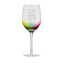 Personalised Neon Wine Glass, thumbnail 1 of 5