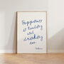 Happiness Is Reading And Drinking Tea Wall Print, thumbnail 5 of 9