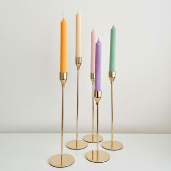 Colourful Pastel Soy Wax Taper Candle And Dinner Candle, 6 of 9