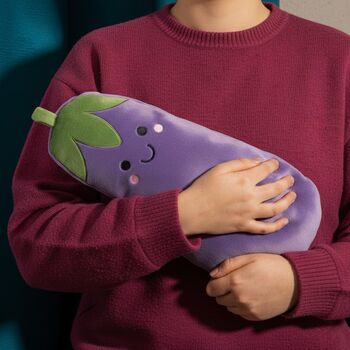 Aubergine Hot Water Bottle, 2 of 5