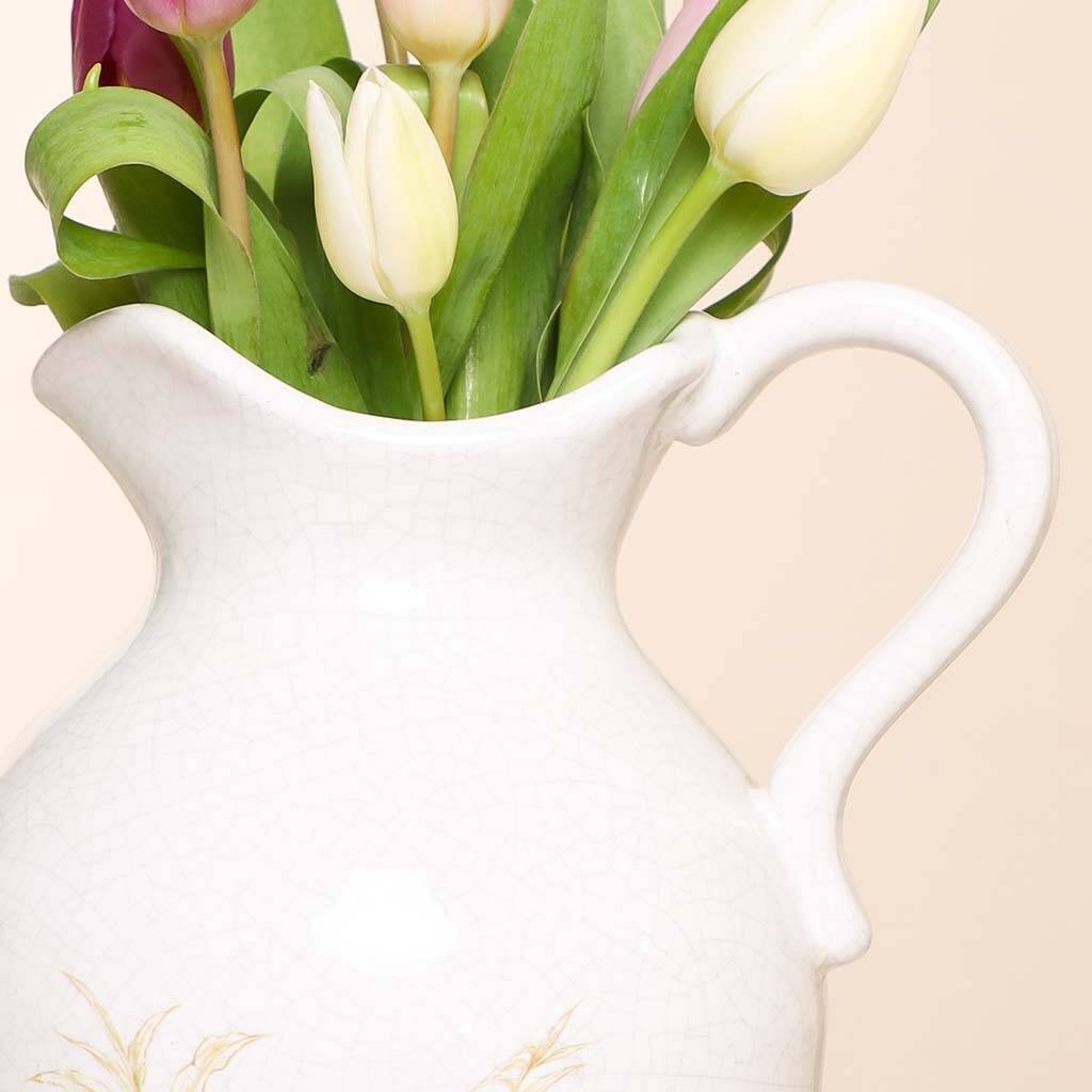 Ceramic Flower Jug Vase By Dibor
