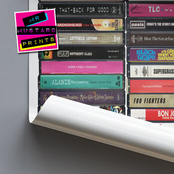 31st Birthday, Music From 1995, 30th Personalised Print, 6 of 9