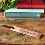 Personalised Copper Bookmark, 7th Wedding Anniversary Gift, thumbnail 2 of 10