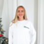 Family Christmas Personalised Snowflake Pyjamas In Red And Green, thumbnail 7 of 10