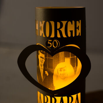 8th Anniversary Bronze Photo Lantern, 8 of 10