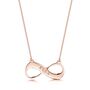 Personalised 18 K Rose Gold Plated Infinity Necklace, thumbnail 1 of 5