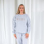 Mama Est Personalised Embroidered Ladies Hoodie Jumper, thumbnail 7 of 10