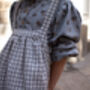 Dark Grey Gingham Canela Handmade Skirt, thumbnail 3 of 3