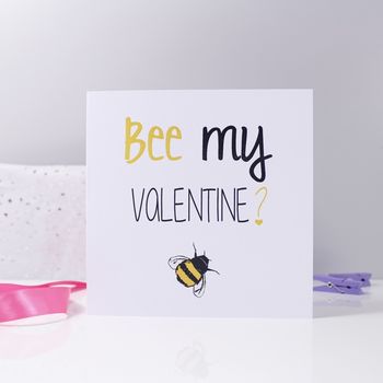 'Bee My Valentine?' Valentine's Day Card, 3 of 4