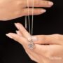 Spinning Nine Gemstones Dharma Wheel Necklace, thumbnail 4 of 11