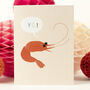 Mini Groovy Prawn Card, thumbnail 2 of 5