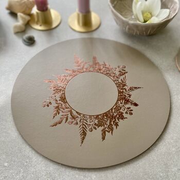 Romantic Vintage Leather Placemats Or Coasters, 4 of 4