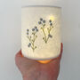Forget Me Not Embroidered Lantern, thumbnail 1 of 3