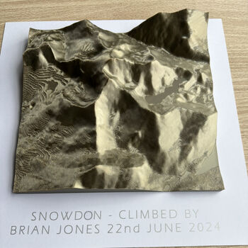 Snowdon 3D Printed Map, 8 of 11