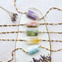 Gemstone And Diamond Link Necklace, thumbnail 2 of 11