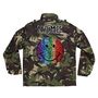 Sequin Smiley Face Personalised Kids Camo Jacket, thumbnail 5 of 7