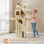 Tall Cat Tree With Caves, Perch, And Scratching Posts, thumbnail 1 of 9