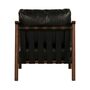 Norman Black Leather Armchair, thumbnail 6 of 6