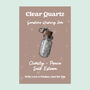 Clear Quartz Gemstone Wishing Jar Clarity Gift, thumbnail 1 of 3
