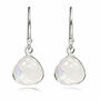 Teardrop Earrings With Moonstone In Sterling Silver, thumbnail 1 of 4