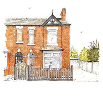 A3 Personalised House Portrait, 8 of 11