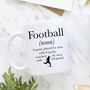 Personalised Football Mug Definition Mug, thumbnail 2 of 5