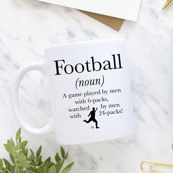 Personalised Football Mug Definition Mug, 2 of 5