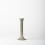 Handmade Pale Grey Ceramic Tall Taper Candlestick, thumbnail 2 of 3