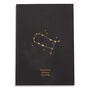 Zodiac Star Sign Personalised Notebook, thumbnail 8 of 9