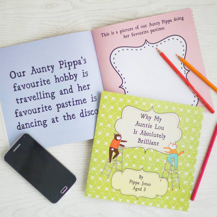 Personalised Auntie Is Brilliant Book By Lou Brown Designs ...