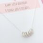 Sterling Silver 60th Birthday Necklace, thumbnail 3 of 7