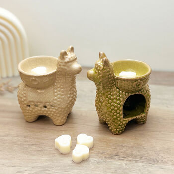 Llama And Alpaca Wax Burner Gift Set With Wax Melts, 6 of 9