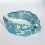 Japanese Cranes And Waves Knotted Headband, thumbnail 1 of 2