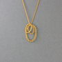 Scalloped Oval Necklace, thumbnail 3 of 7