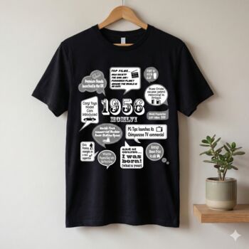 'Events Of 1956' Bespoke 70th Birthday Gift T Shirt, 4 of 11