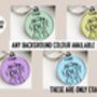 Wire Haired Dachshund Outline ID Tag, thumbnail 4 of 4